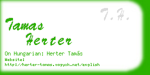 tamas herter business card